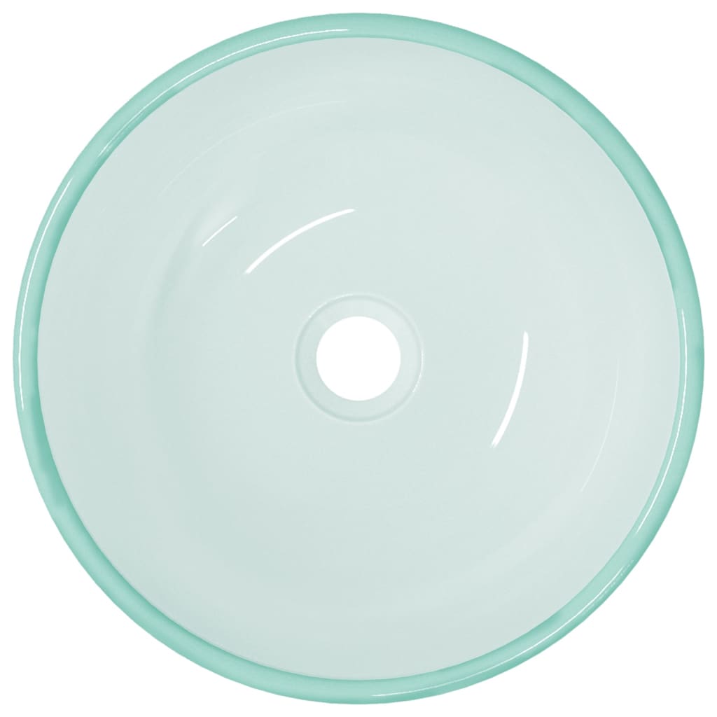 Wasbak 35x12 cm gehard glas mat 35 x 12 cm Mat