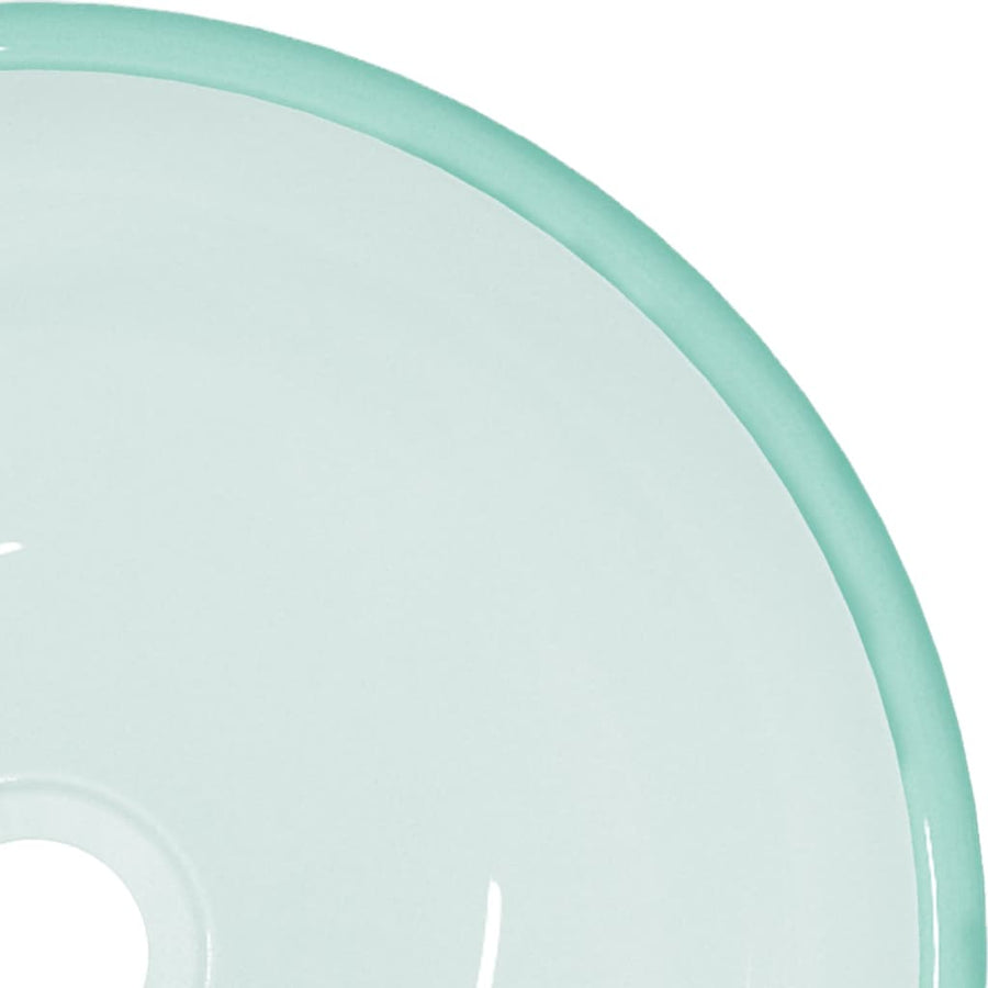 Wasbak 35x12 cm gehard glas mat 35 x 12 cm Mat