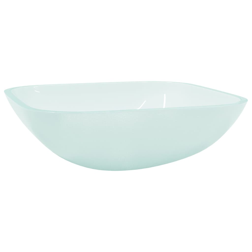 Wasbak 42X42X14 Cm Glas Mat