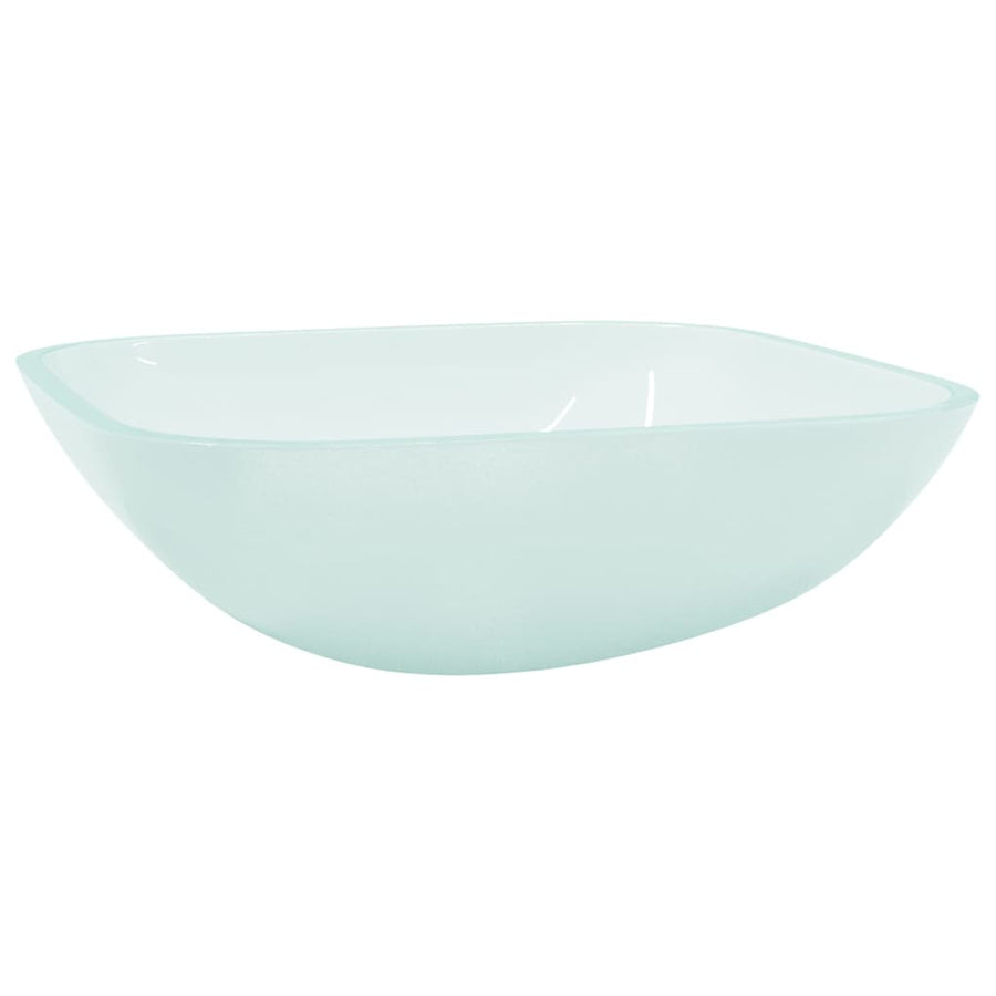 Wasbak 42X42X14 Cm Glas Mat