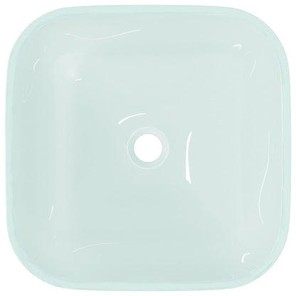 Wasbak 42X42X14 Cm Glas Mat