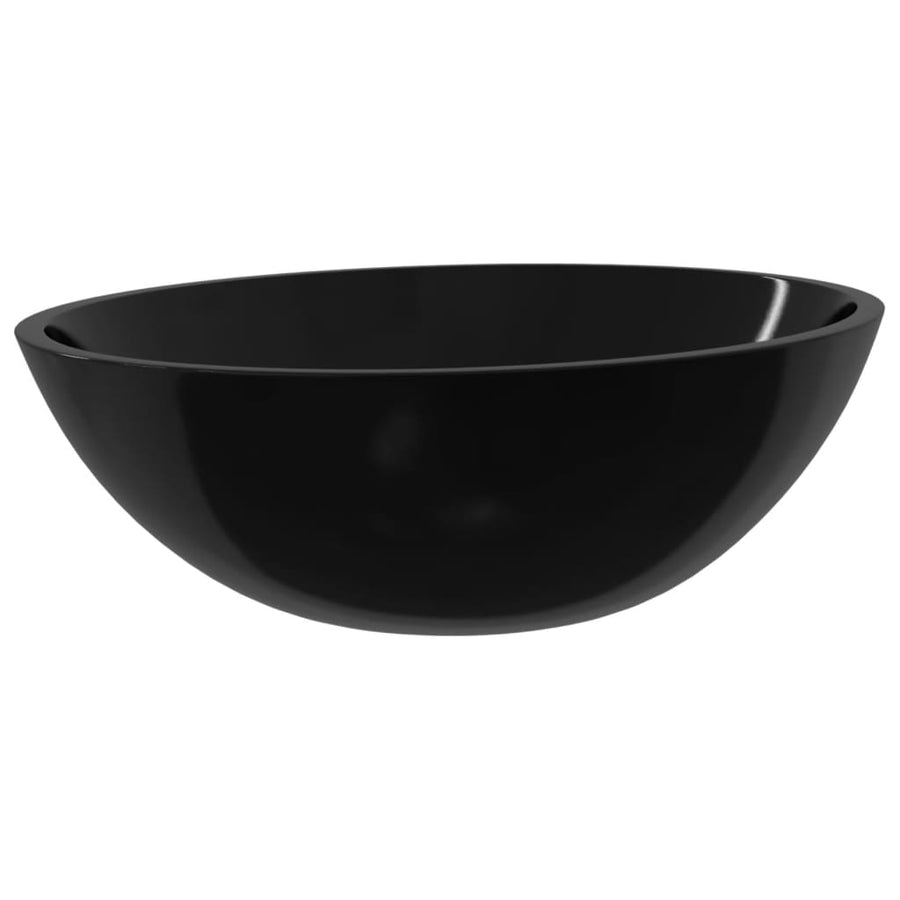 Wasbak 50X37X14 Cm Glas Zwart