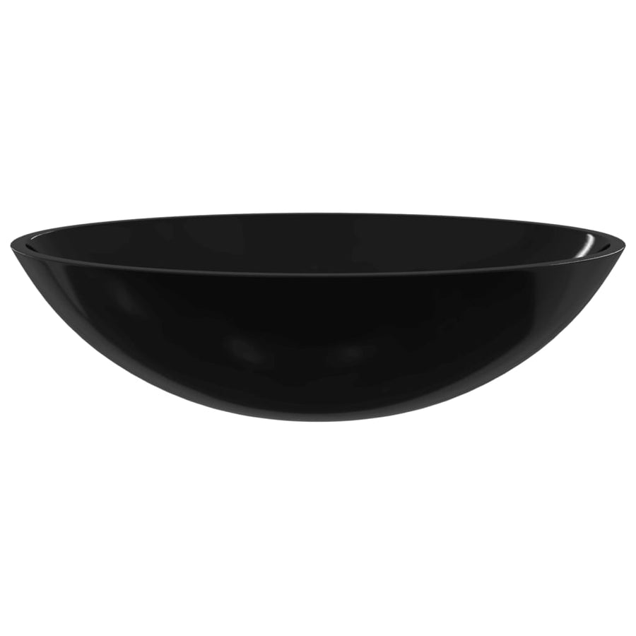 Wasbak 50X37X14 Cm Glas Zwart