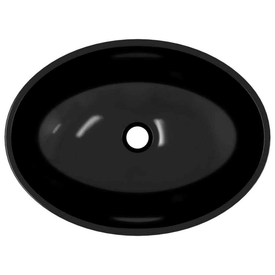 Wasbak 50X37X14 Cm Glas Zwart