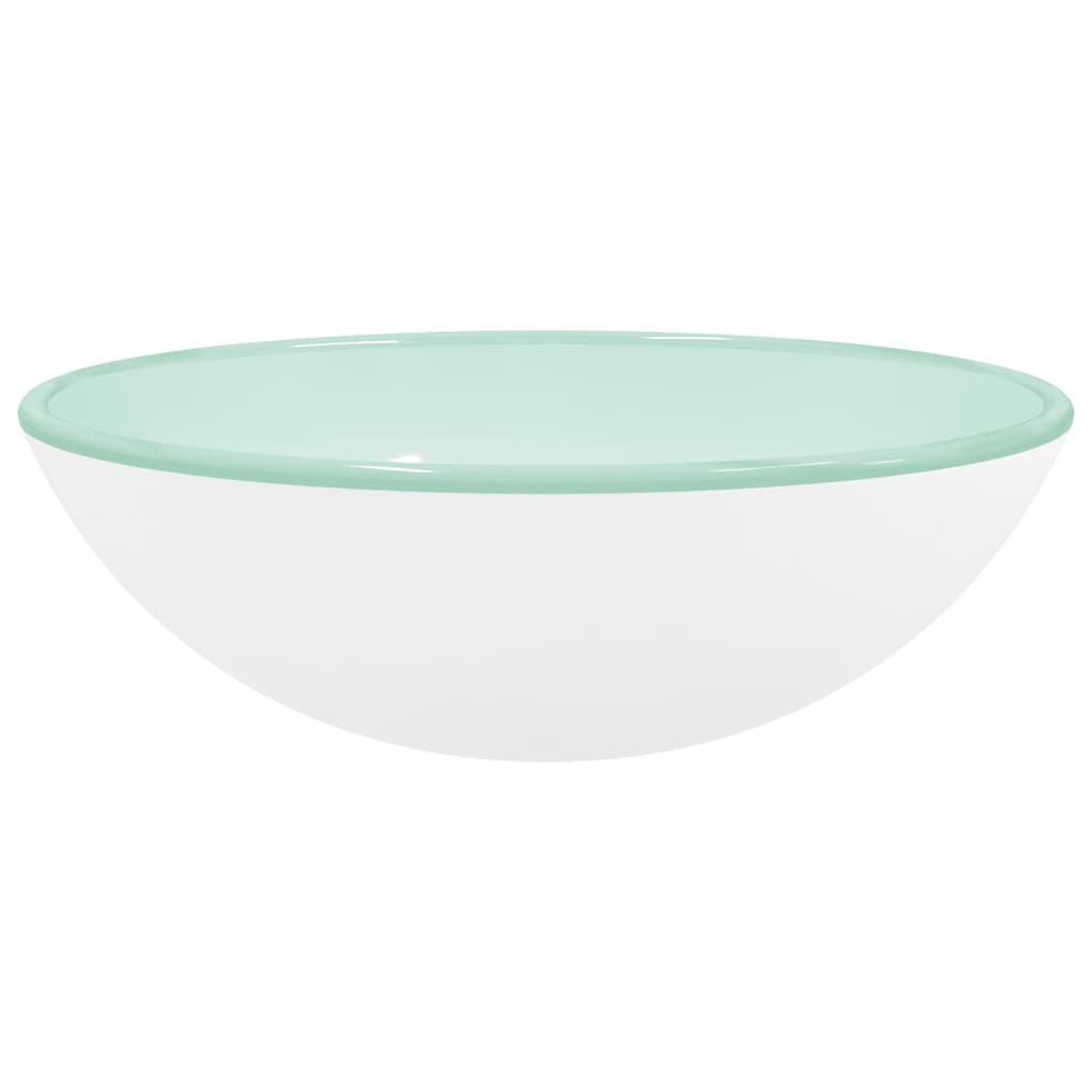 Wasbak 42X14 Cm Gehard Glas Wit