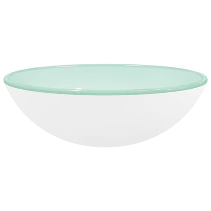 Wasbak 42X14 Cm Gehard Glas Wit