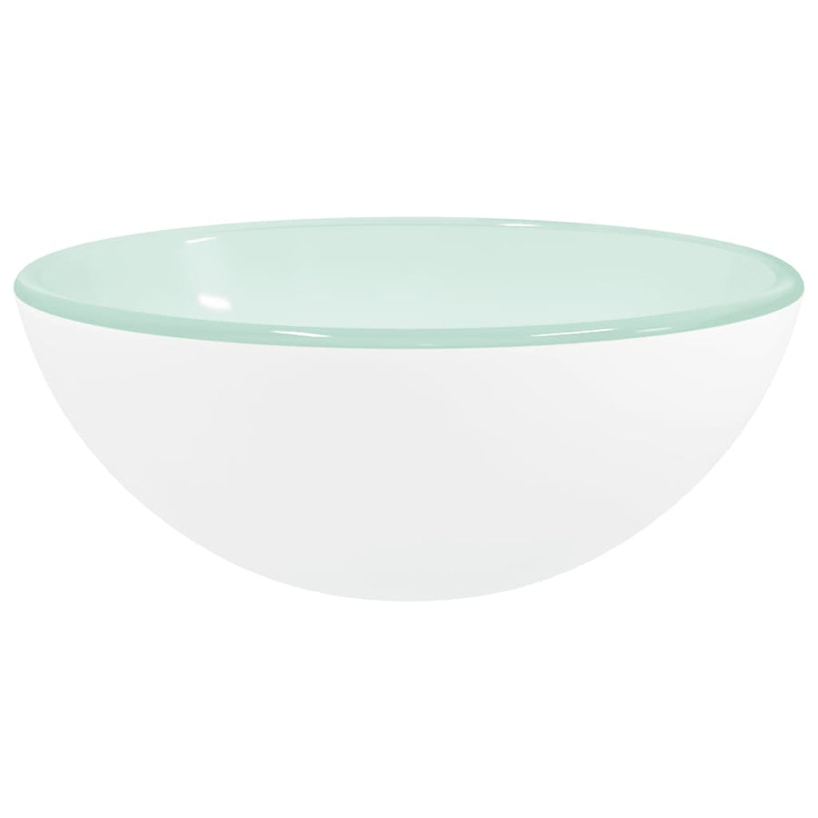 Wasbak 30X12 Cm Gehard Glas Wit
