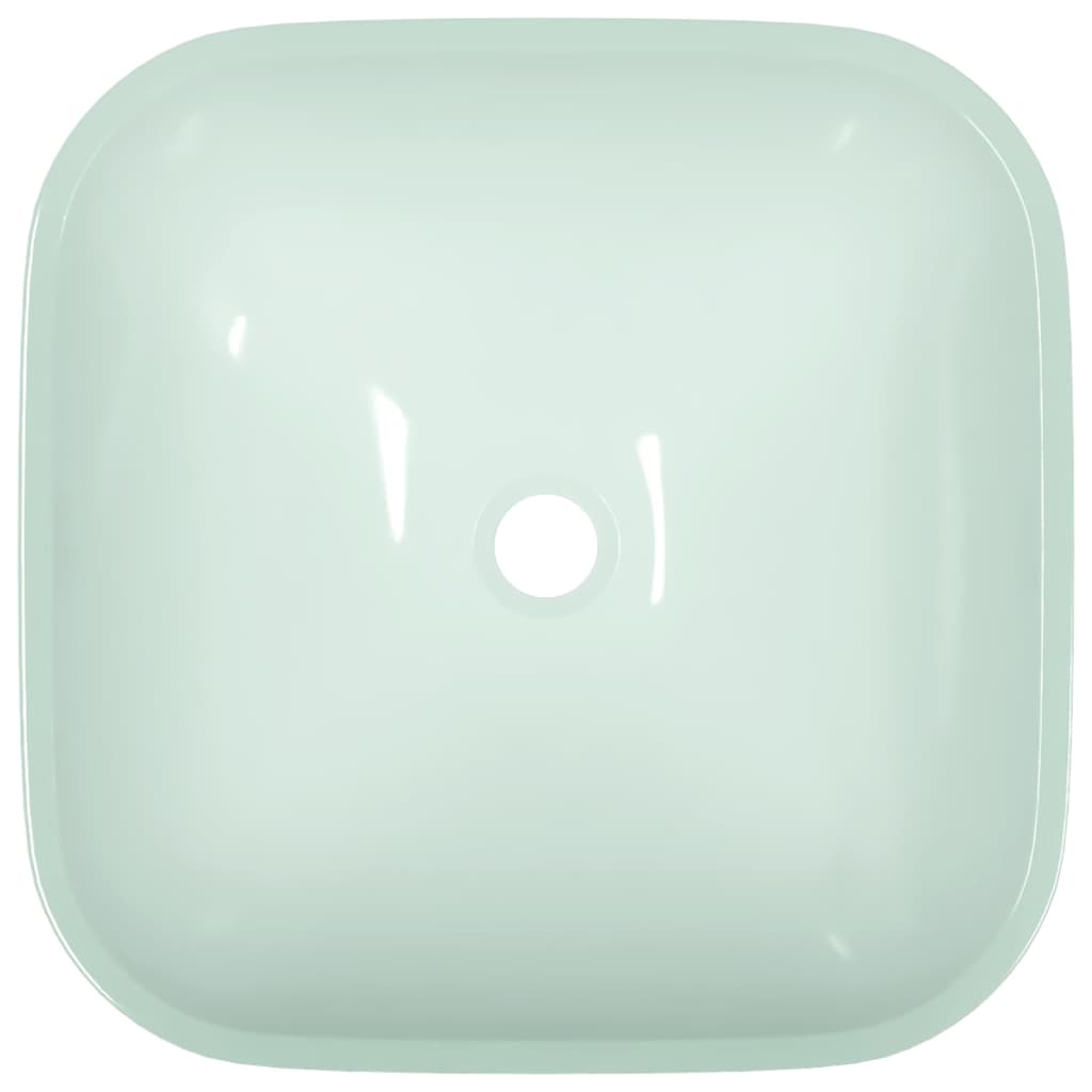 Wasbak 42X42X14 Cm Glas Wit