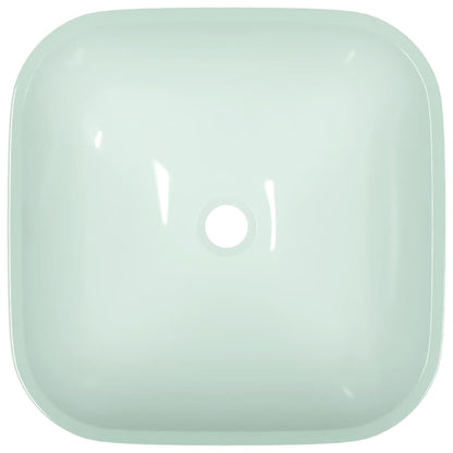 Wasbak 42X42X14 Cm Glas Wit