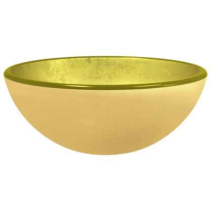 Wasbak 30x12 cm gehard glas goudkleurig 30 x 12 cm Goud