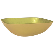 Wasbak 42X42X14 Cm Glas Goudkleurig