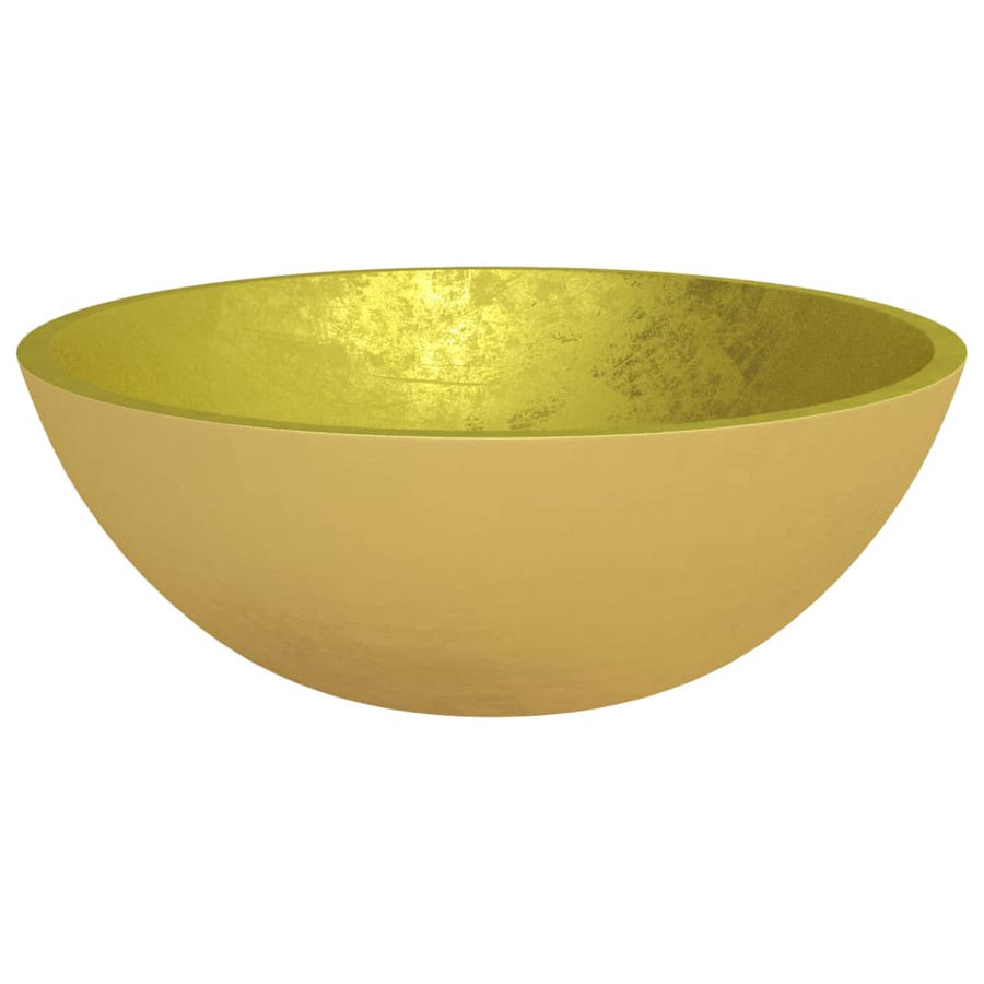 Wasbak 50X37X14 Cm Glas Kleurig Goud