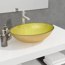Wasbak 50X37X14 Cm Glas Kleurig Goud