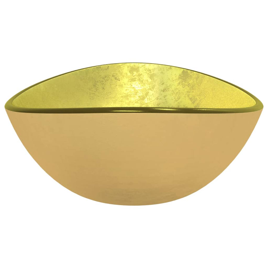 Wasbak 54,5X35X15,5 Cm Gehard Glas Goudkleurig
