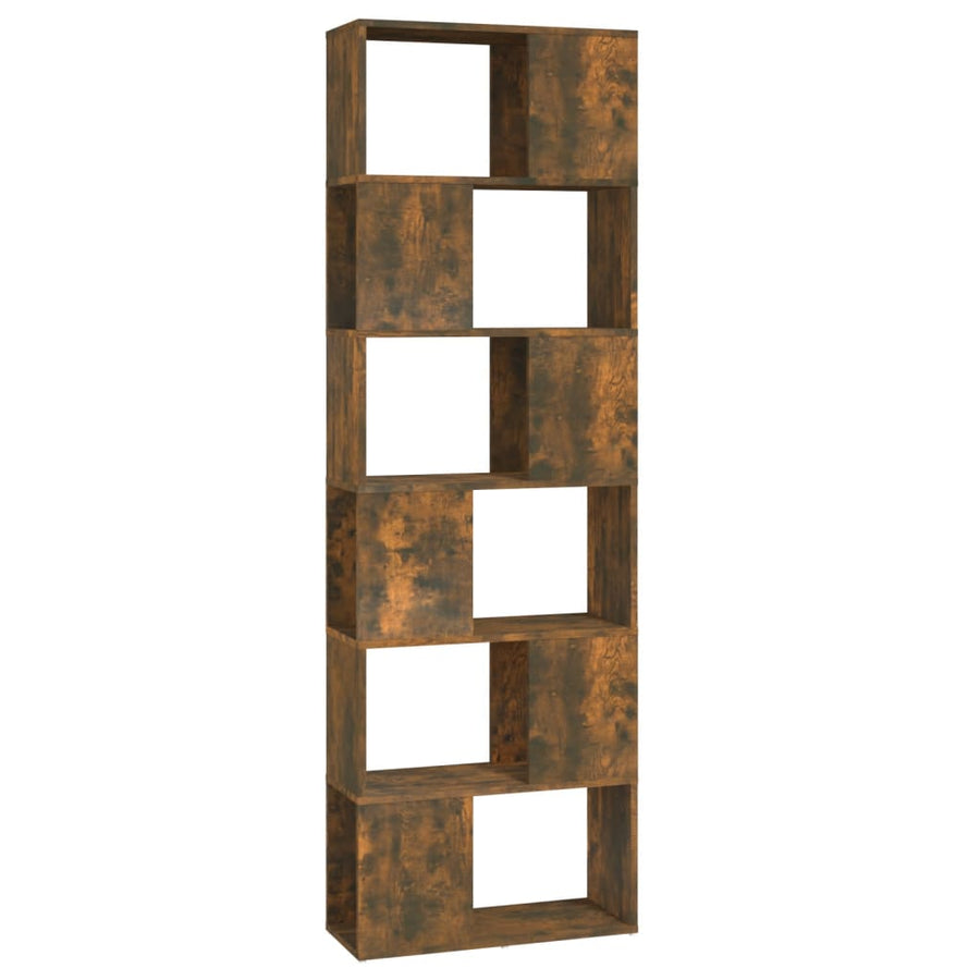 Boekenkast/Kamerscherm 60X24X86 Cm Kleurig Gerookt eiken