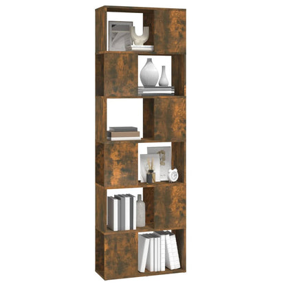 Boekenkast/Kamerscherm 60X24X86 Cm Kleurig Gerookt eiken
