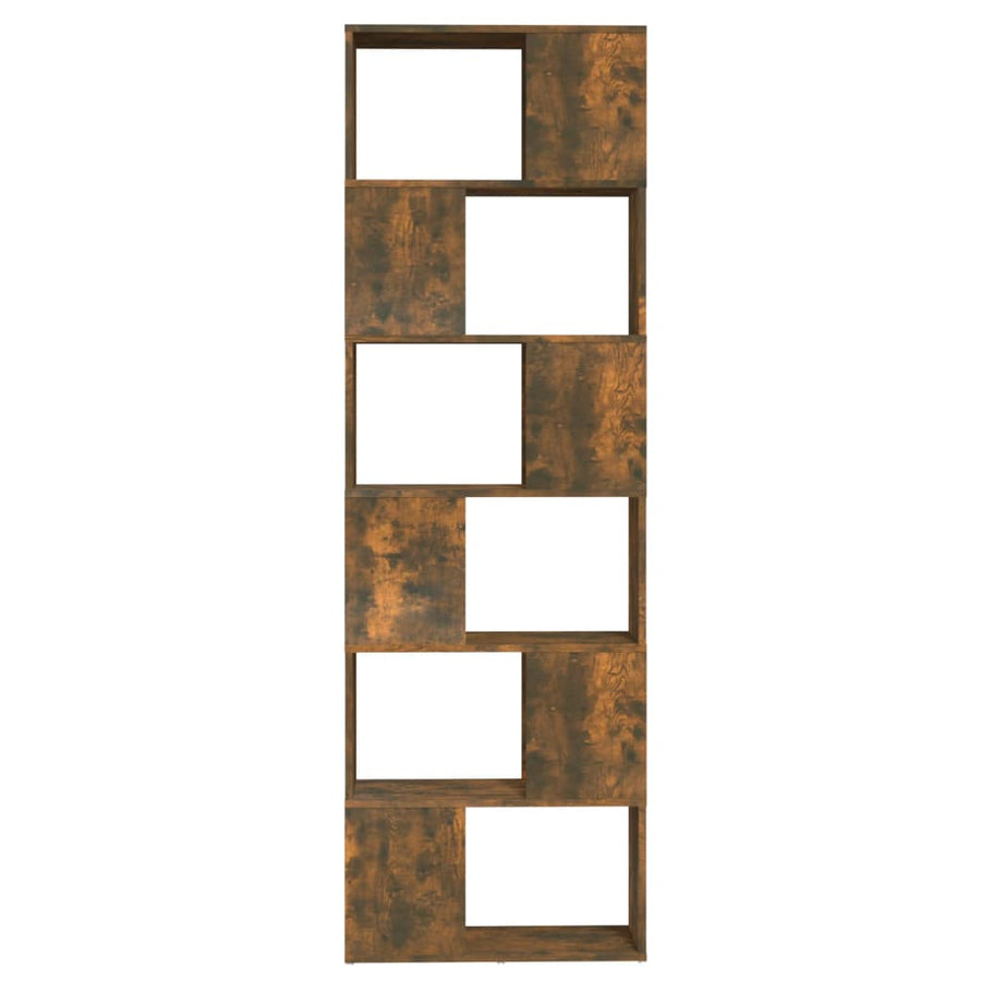 Boekenkast/Kamerscherm 60X24X86 Cm Kleurig Gerookt eiken
