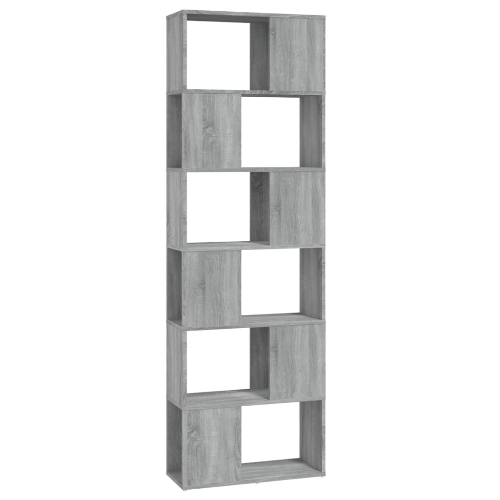 Boekenkast/Kamerscherm 60X24X86 Cm Eiken Grijs sonoma