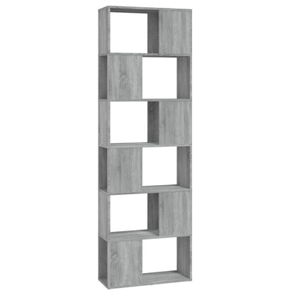 Boekenkast/Kamerscherm 60X24X86 Cm Eiken Grijs sonoma