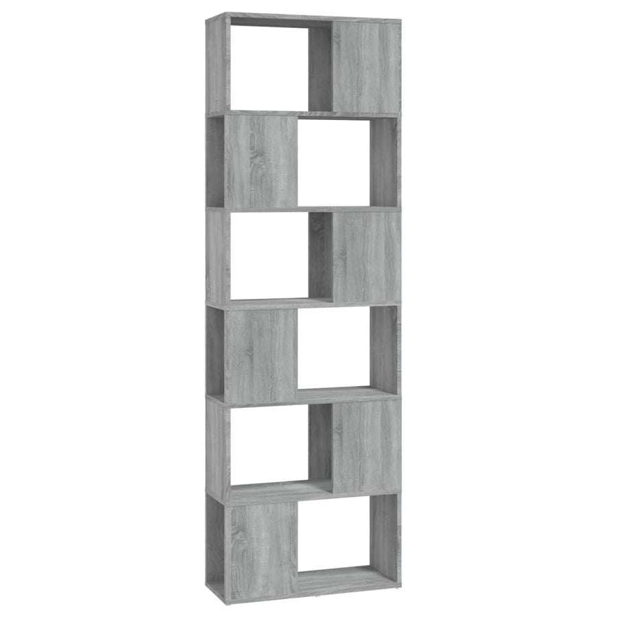 Boekenkast/Kamerscherm 60X24X86 Cm Eiken Grijs sonoma
