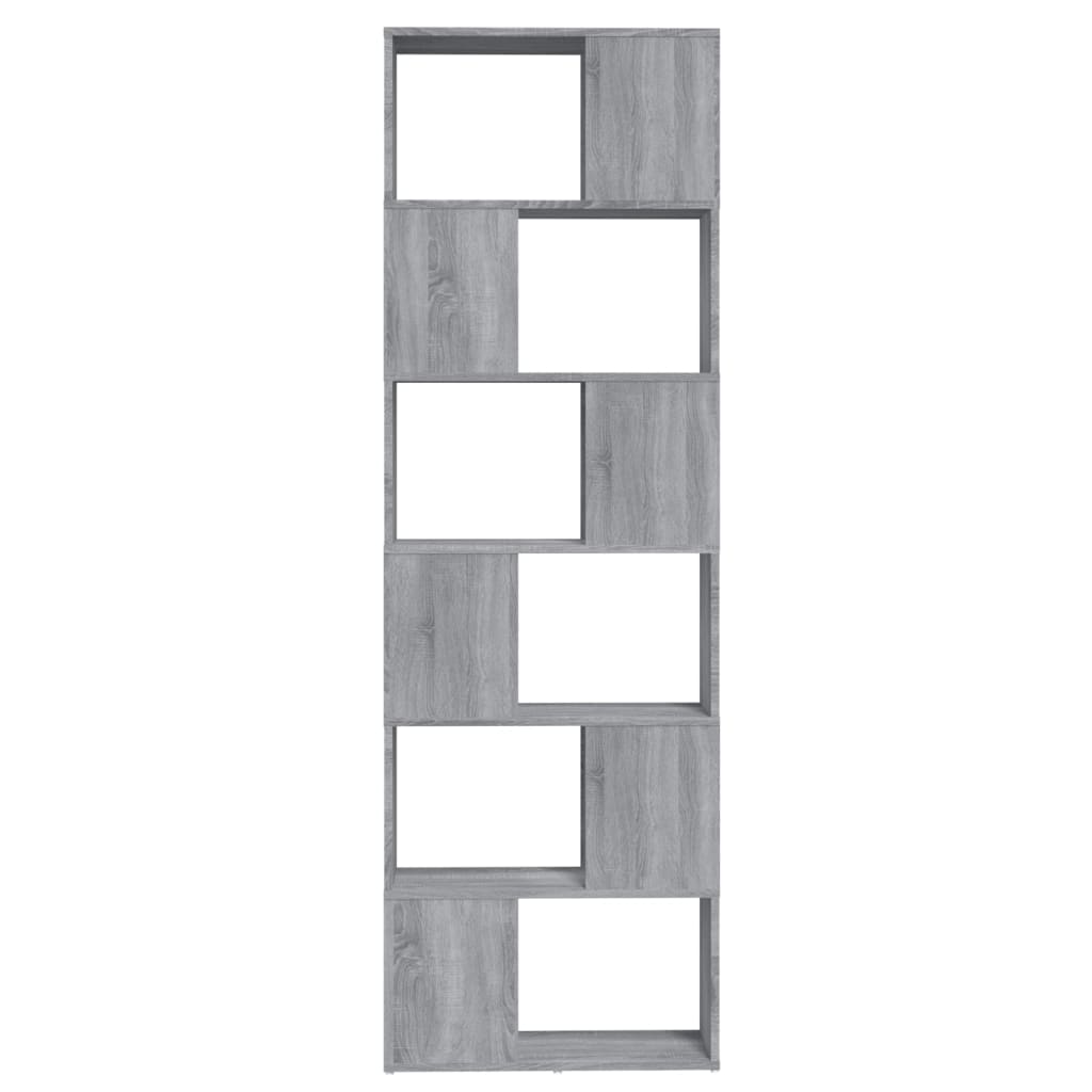 Boekenkast/Kamerscherm 60X24X86 Cm Eiken Grijs sonoma