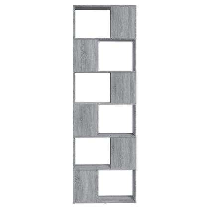 Boekenkast/Kamerscherm 60X24X86 Cm Eiken Grijs sonoma