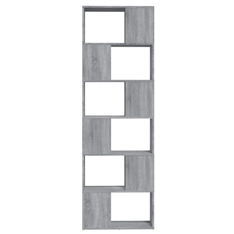 Boekenkast/Kamerscherm 60X24X86 Cm Eiken Grijs sonoma