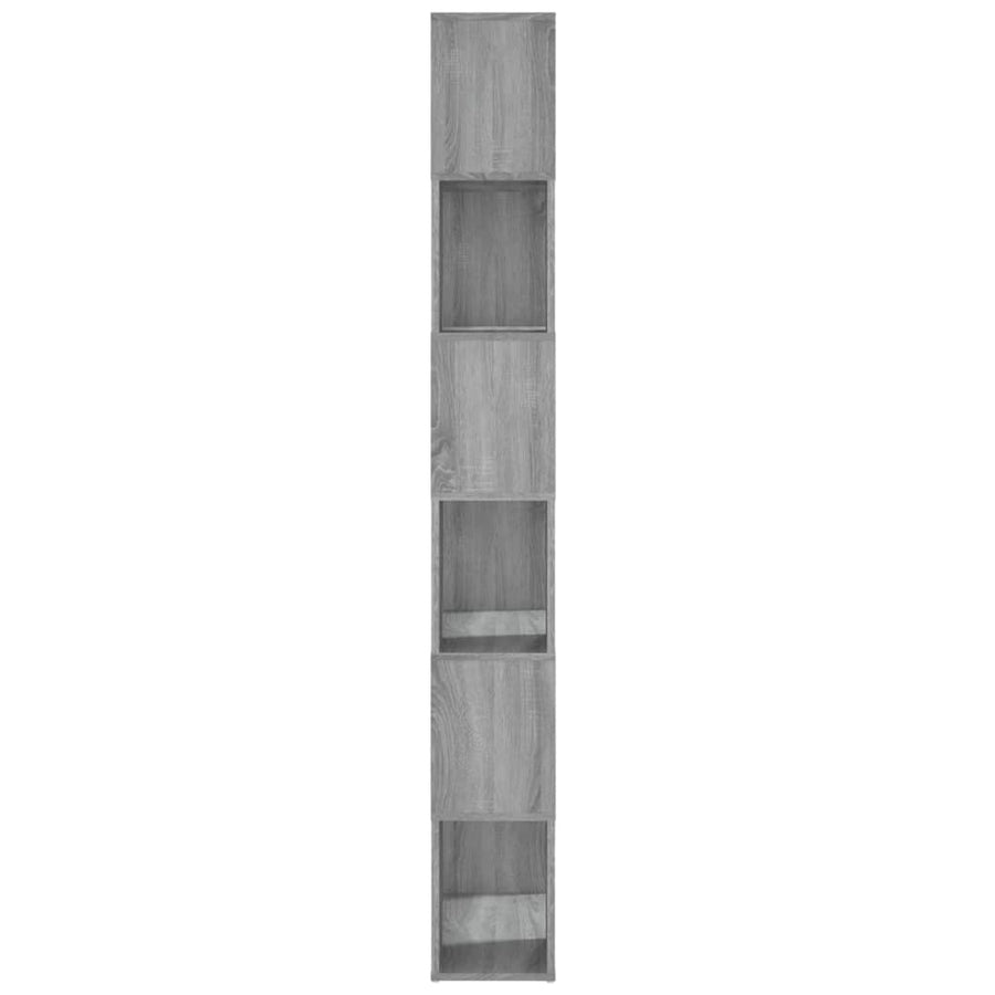Boekenkast/Kamerscherm 60X24X86 Cm Eiken Grijs sonoma