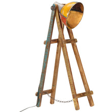 Vloerlamp E27 Massief Mangohout Meerkleurig Multikleur
