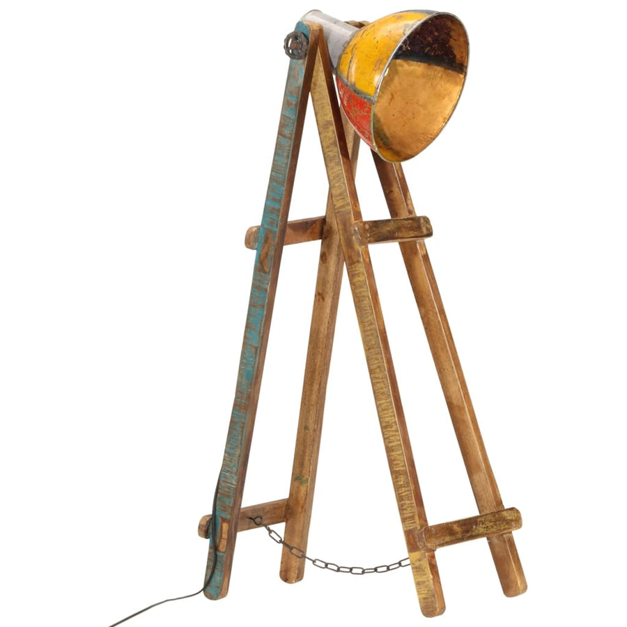 Vloerlamp E27 Massief Mangohout Meerkleurig Multikleur