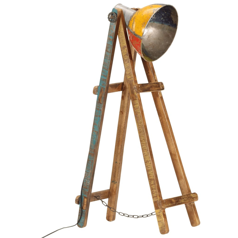 Vloerlamp E27 Massief Mangohout Meerkleurig Multikleur