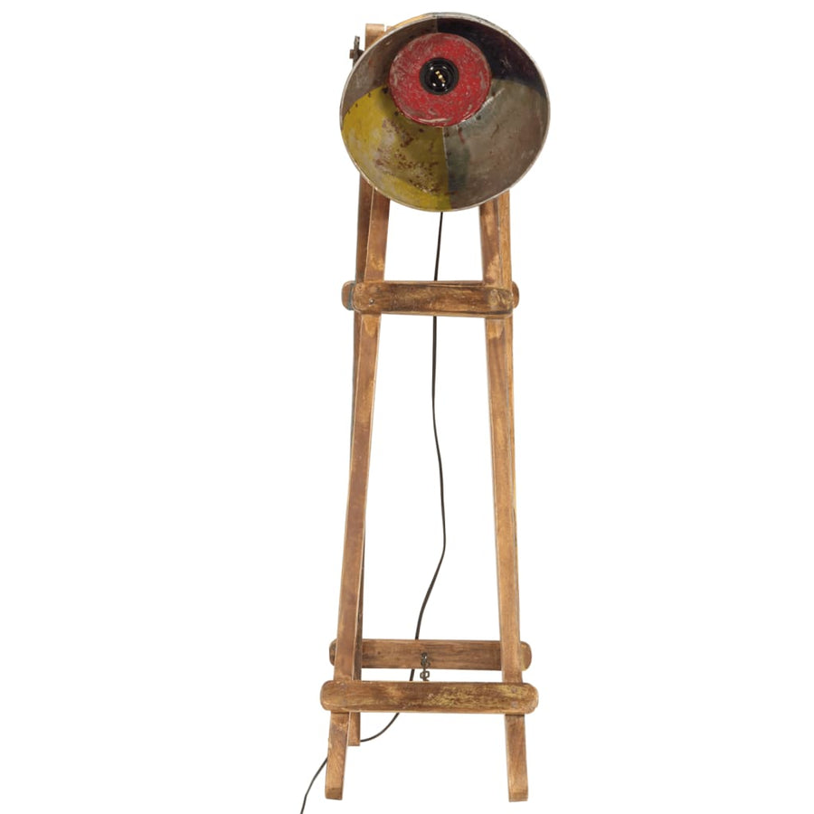 Vloerlamp E27 Massief Mangohout Meerkleurig Multikleur
