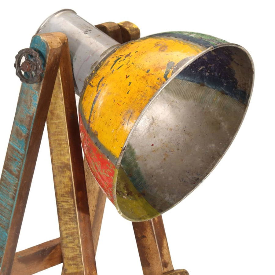Vloerlamp E27 Massief Mangohout Meerkleurig Multikleur