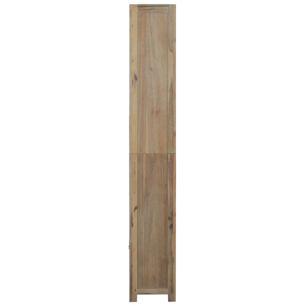 Boekenkast Met 7 Schappen 80X30X200 Cm Massief Acaciahout