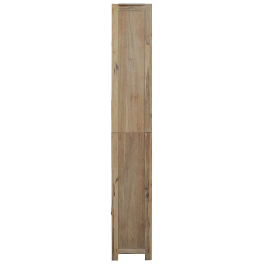 Boekenkast Met 7 Schappen 80X30X200 Cm Massief Acaciahout