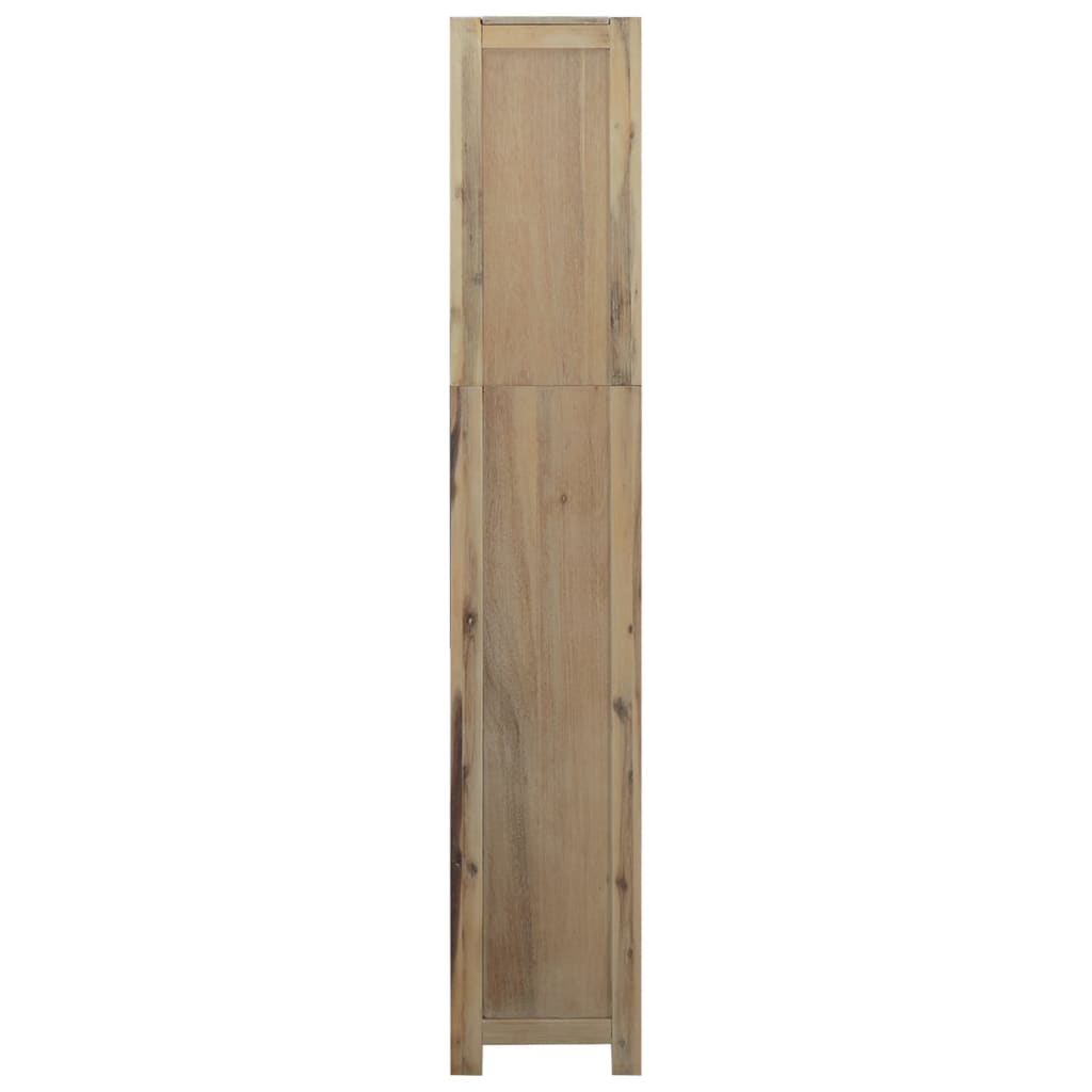 Boekenkast met 6 schappen 80x30x170 cm massief acaciahout