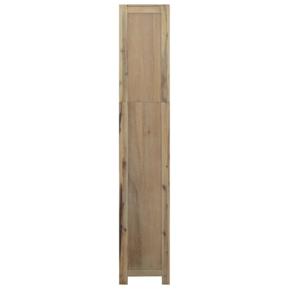 Boekenkast met 6 schappen 80x30x170 cm massief acaciahout