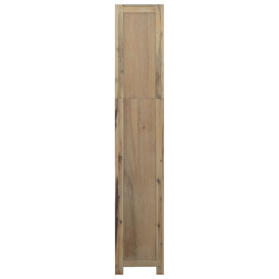 Boekenkast met 6 schappen 80x30x170 cm massief acaciahout