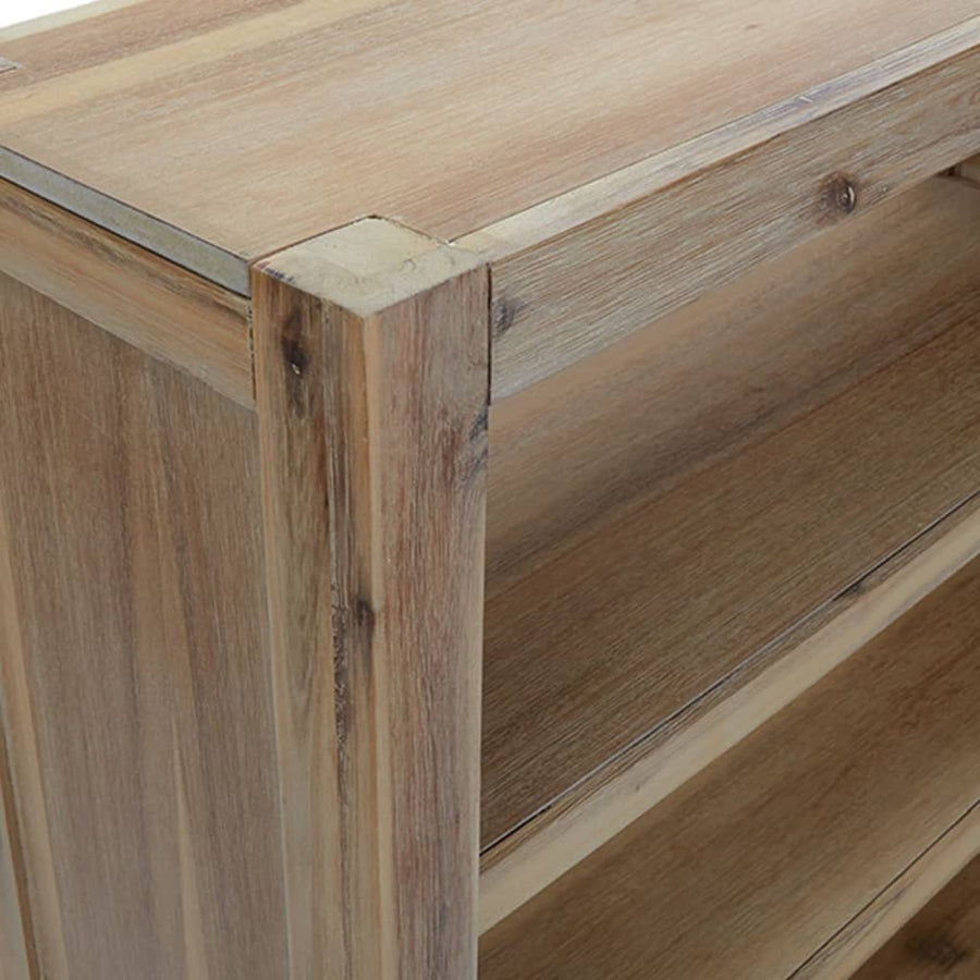 Boekenkast Met 5 Schappen 80X30X Massief Acaciahout 140 cm
