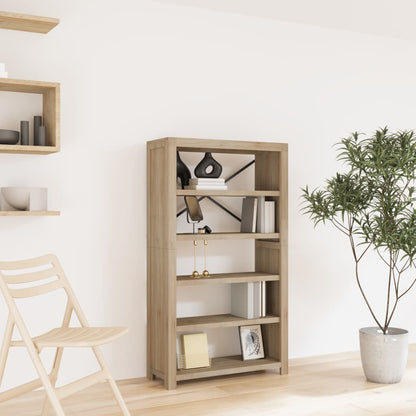 Boekenkast Met 5 Schappen 80X30X Massief Acaciahout 140 cm