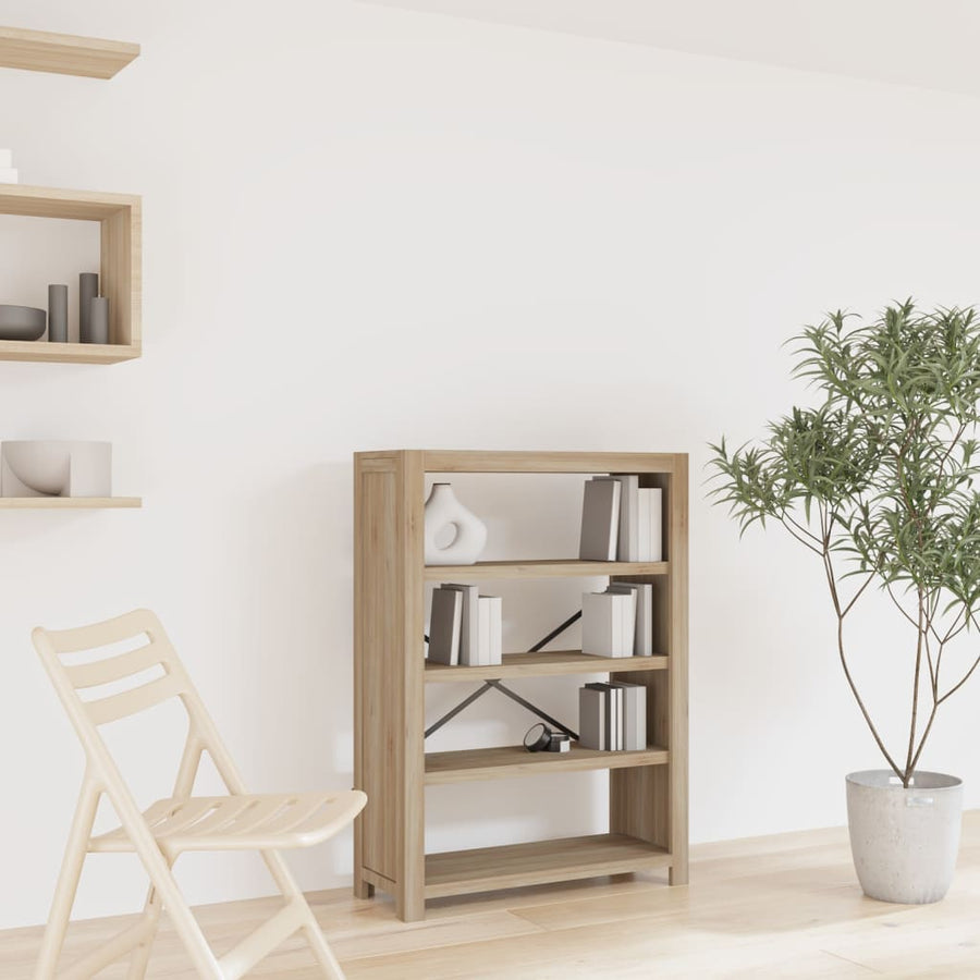 Boekenkast Met 4 Schappen 80X30X Massief Acaciahout 110 cm