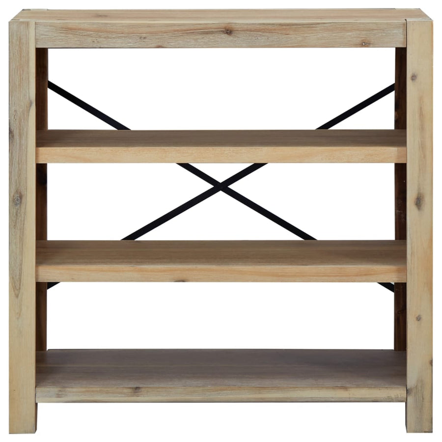 Boekenkast Met 3 Schappen 80X30X Massief Acaciahout 80 cm