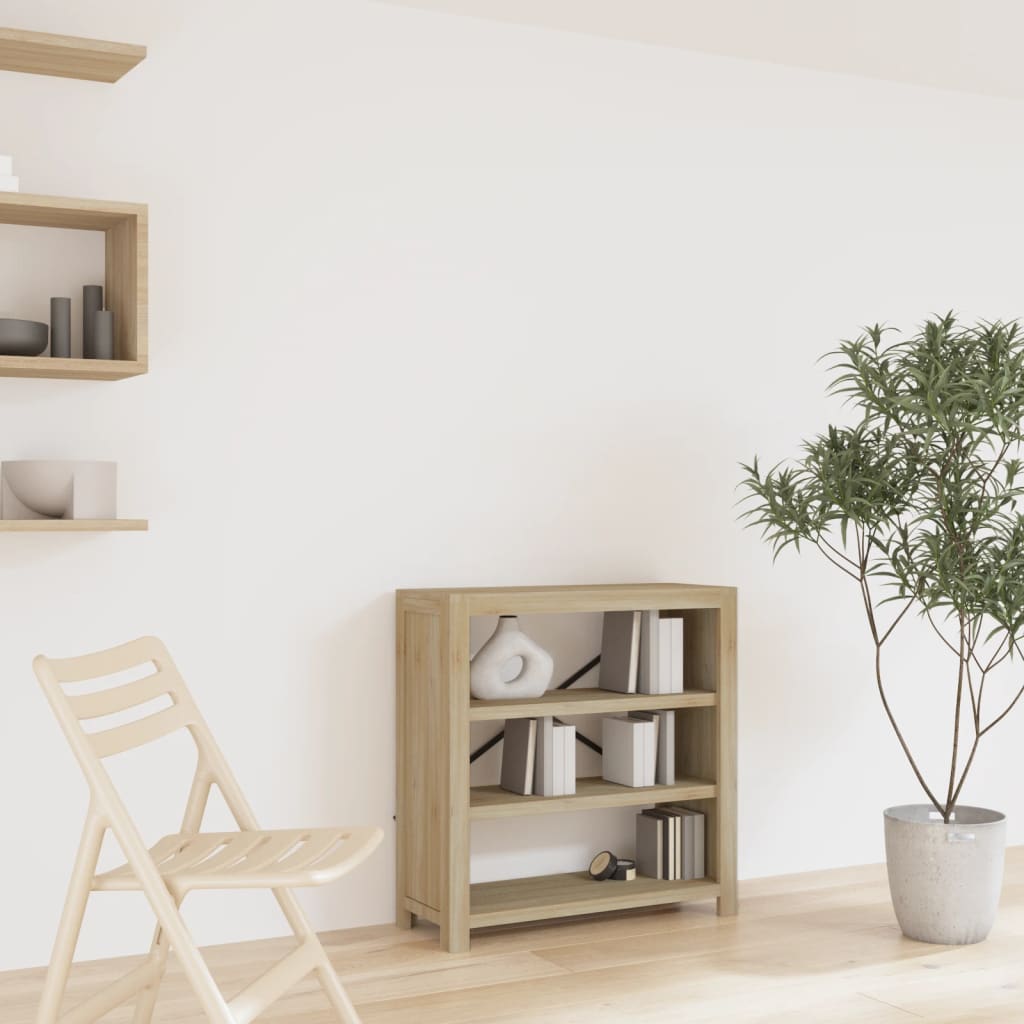Boekenkast Met 3 Schappen 80X30X Massief Acaciahout 80 cm