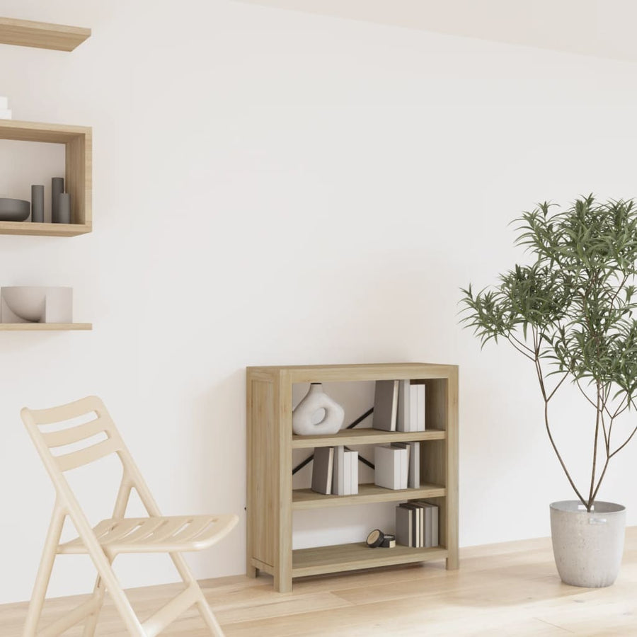 Boekenkast Met 3 Schappen 80X30X Massief Acaciahout 80 cm