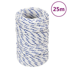 Boottouw Polypropeen Wit En Blauw 2 mm 25 m