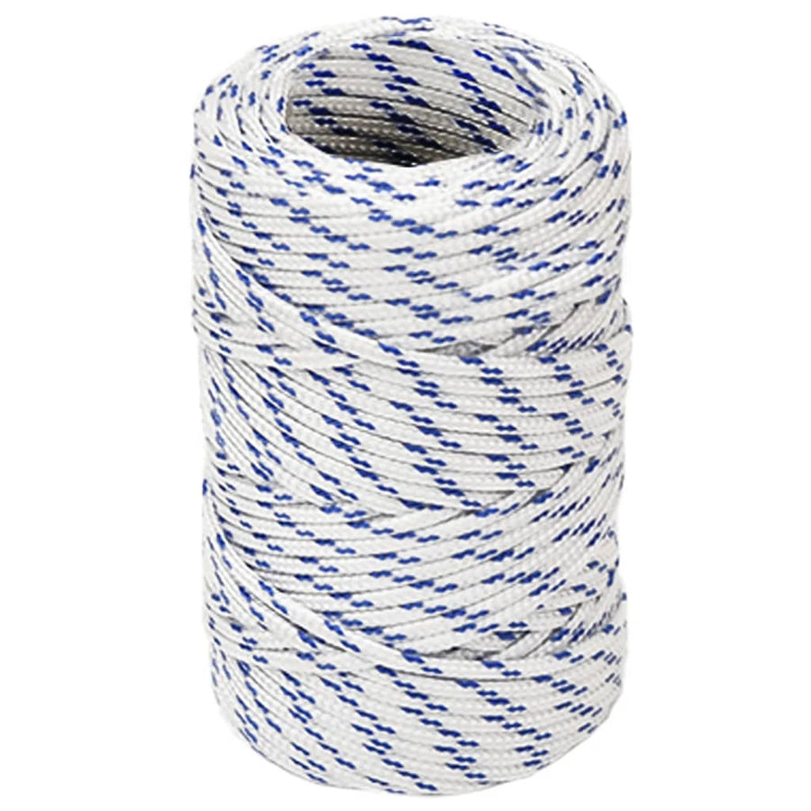 Boottouw Polypropeen Wit En Blauw 2 mm 25 m