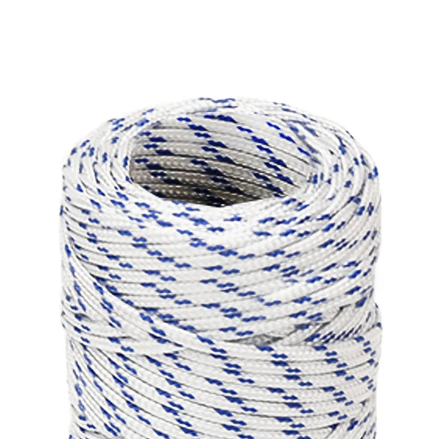 Boottouw Polypropeen Wit En Blauw 2 mm 25 m