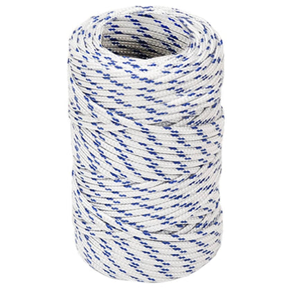 Boot Touw 2 Mm 50 M Polypropyleen Wit Wit en blauw