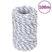 Boat rope 2 mm 100 m polypropylene white