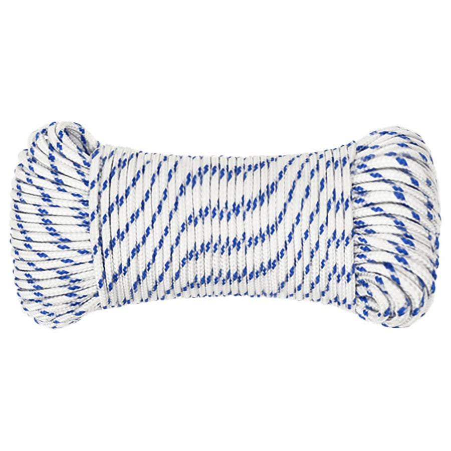 Boot Touw Polypropyleen Wit En Blauw 4 mm 25 m